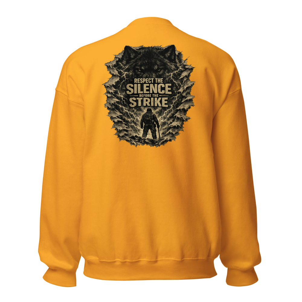 Stormwalker Outpost — Scars Are Maps Crewneck — Back (Gold)