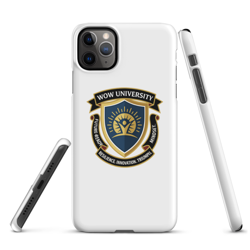 WOW University | WOWU FutureReadyMindset badge | iPhone Snap Case