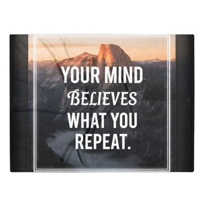 WOW | Your Mind Believes What You Repeat | Throw Blanket