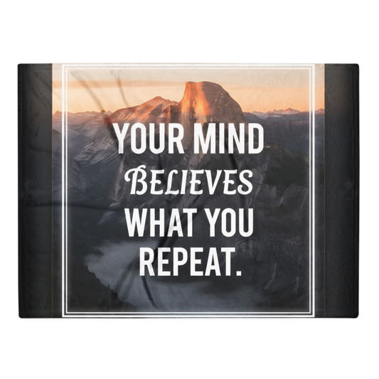 WOW | Your Mind Believes What You Repeat | Throw Blanket