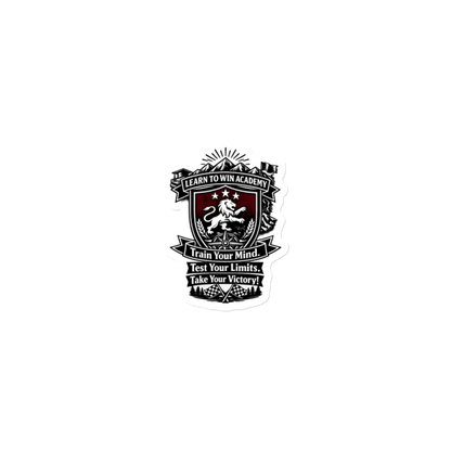 Learn To Win Academy | LTW TrainYourMind badge | Die-Cut Magnet