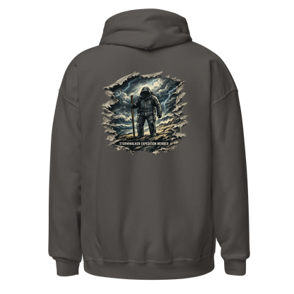 Stormwalker Outpost — Outpost Medallion Hoodie — Back (Charcoal)