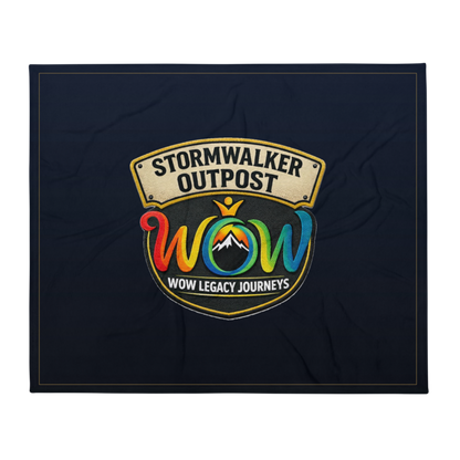 Stormwalker Outpost | Stormwalker Outpost WOW logo | Throw Blanket
