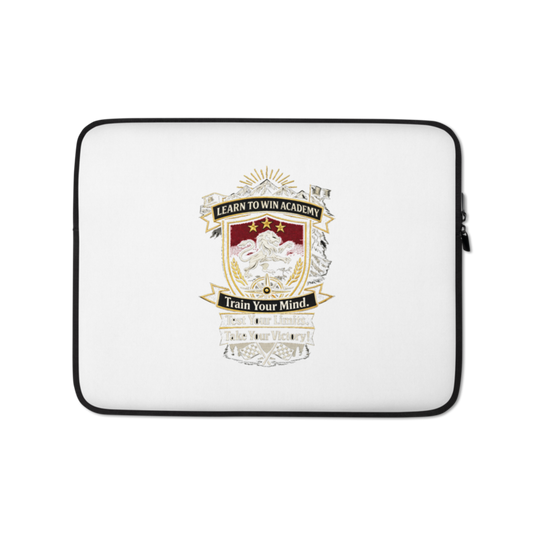 Learn To Win Academy | LTW Shield logo | Laptop Sleeve