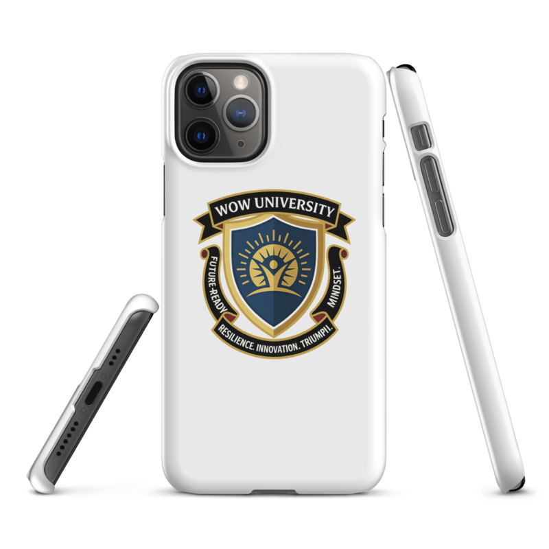 WOW University | WOWU FutureReadyMindset badge | iPhone Snap Case