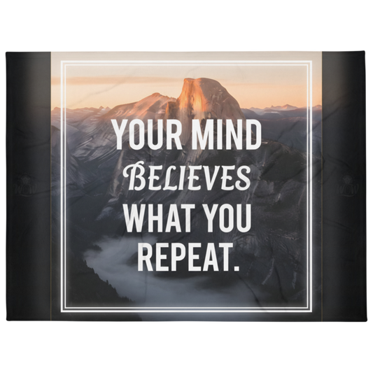 WOW | Your Mind Believes What You Repeat | Throw Blanket