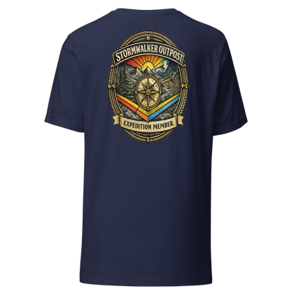 Stormwalker Outpost — Scars Are Maps Tee — Back (Navy)