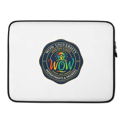 WOW University | WOWU DepartmentsDegrees medallion | Laptop Sleeve