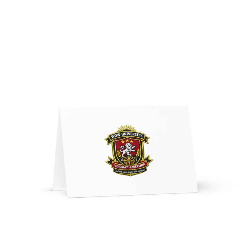 WOWU VisionaryLeadership badge Greeting Card