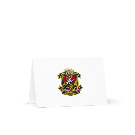 WOW University | WOWU VisionaryLeadership badge | Greeting Card