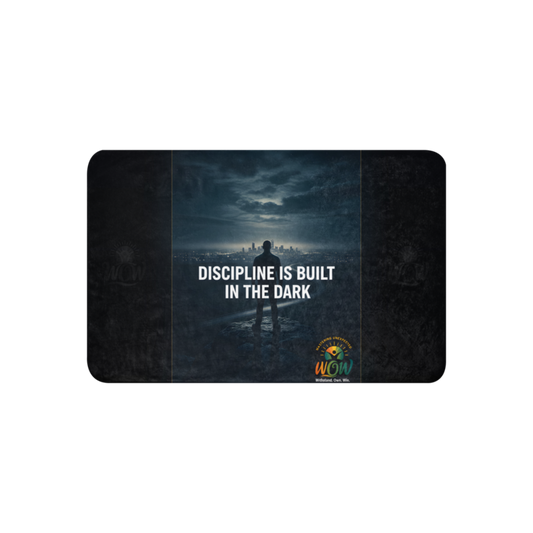 WOW | Discipline Is Built In The Dark | Sublimated Sherpa Blanket