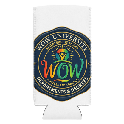 WOW University | WOWU DepartmentsDegrees medallion | Can Cooler