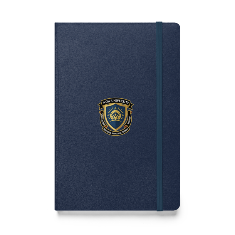 WOWU FutureReadyMindset badge Hardcover Notebook