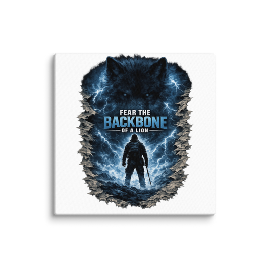 Stormwalker BackboneLion torn expedition Canvas Print