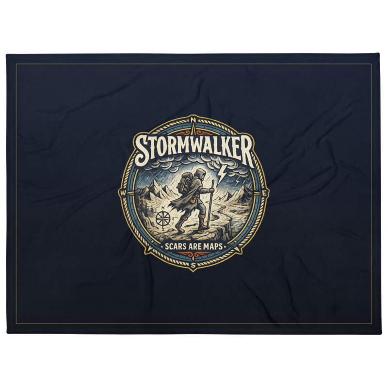 Stormwalker Outpost | Stormwalker Scars medallion | Throw Blanket