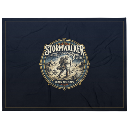 Stormwalker Outpost | Stormwalker Scars medallion | Throw Blanket