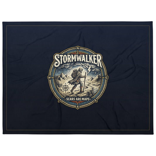 Stormwalker Outpost | Stormwalker Scars medallion | Throw Blanket