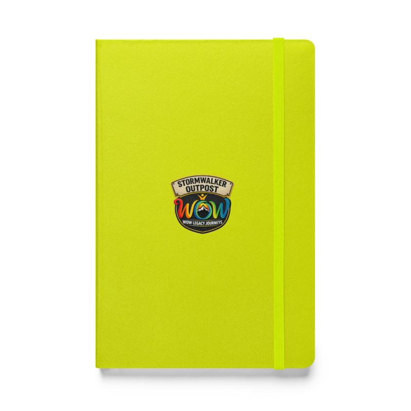 Stormwalker Outpost WOW logo Hardcover Notebook