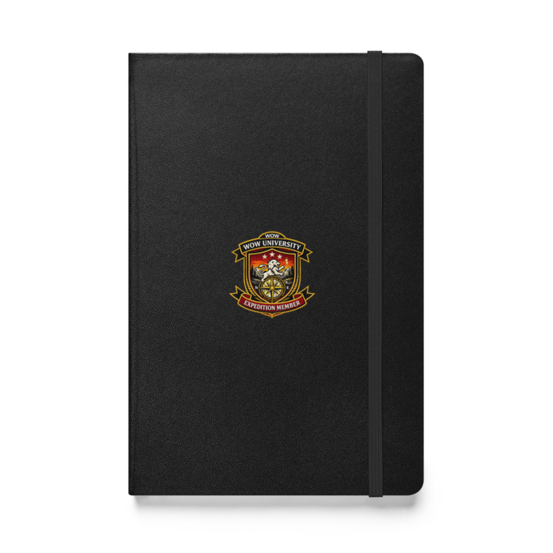 WOWU ExpeditionMember badge Hardcover Notebook