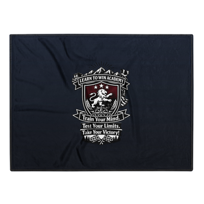 Learn To Win Academy | LTW TrainYourMind badge | Throw Blanket