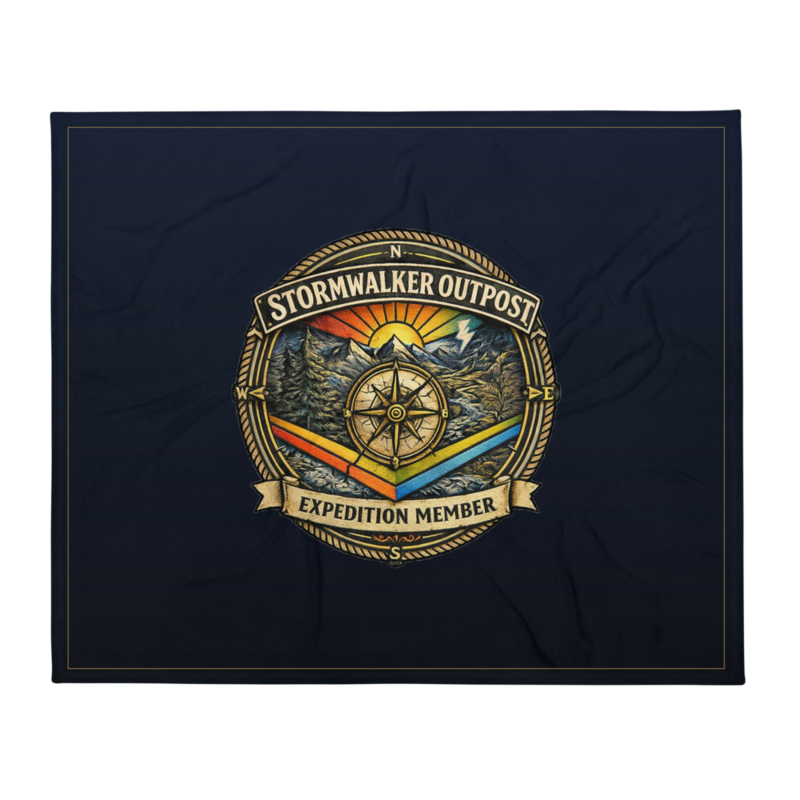 Stormwalker Outpost | Stormwalker Outpost medallion | Throw Blanket