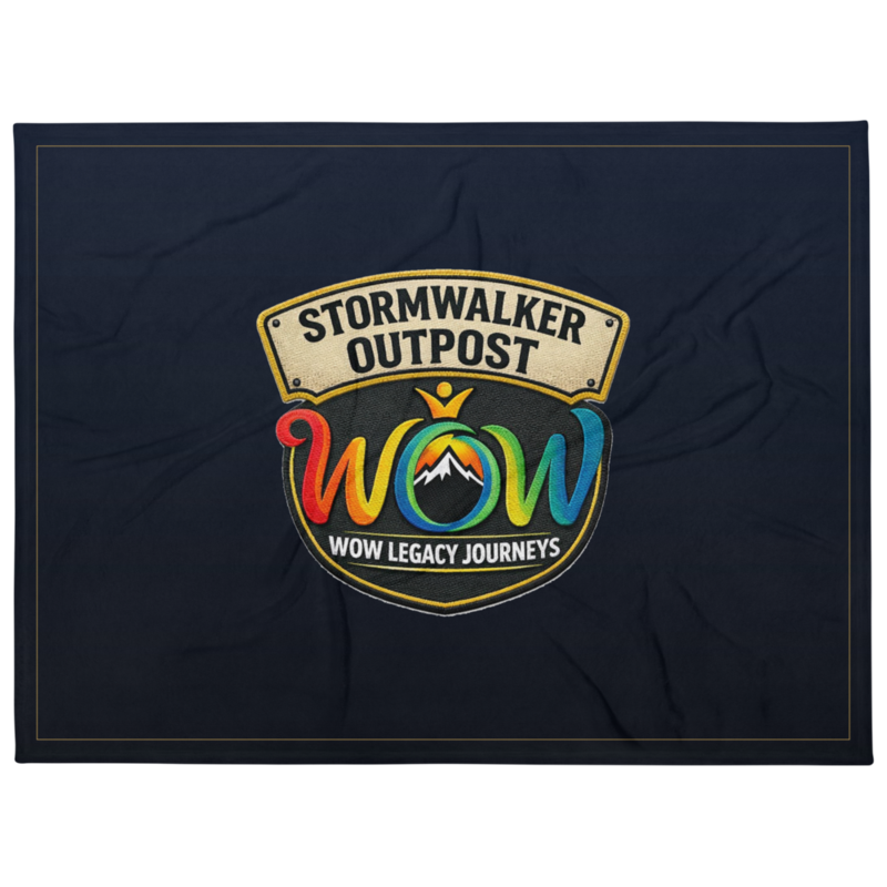 Stormwalker Outpost | Stormwalker Outpost WOW logo | Throw Blanket