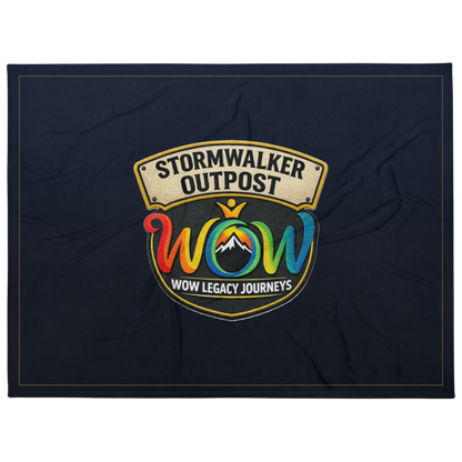 Stormwalker Outpost | Stormwalker Outpost WOW logo | Throw Blanket