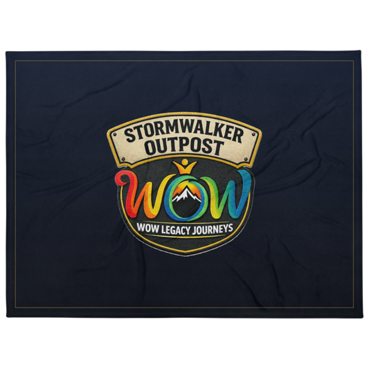 Stormwalker Outpost | Stormwalker Outpost WOW logo | Throw Blanket