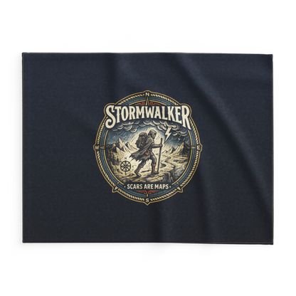 Stormwalker Outpost | Stormwalker Scars medallion | Lightweight Summer Blanket