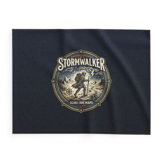 Stormwalker Outpost | Stormwalker Scars medallion | Lightweight Summer Blanket