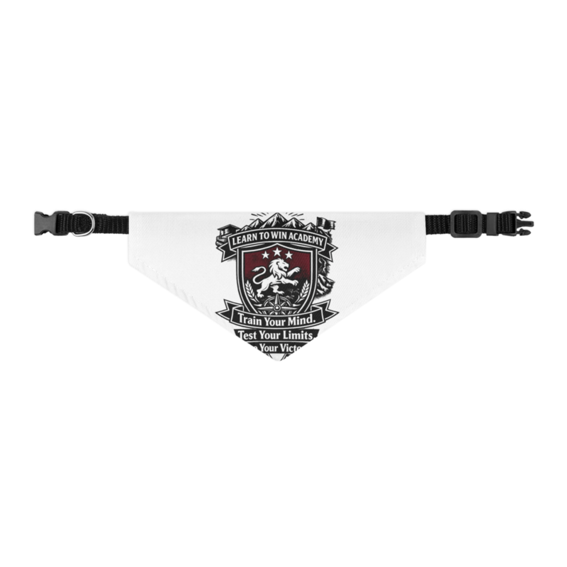 Learn To Win Academy | LTW TrainYourMind badge | Pet Bandana