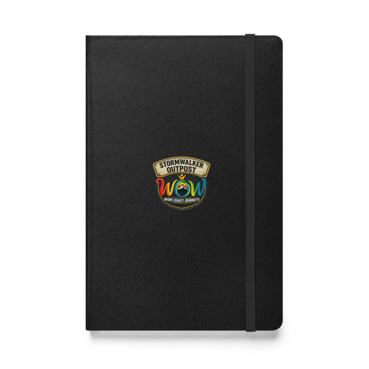 Stormwalker Outpost WOW logo Hardcover Notebook