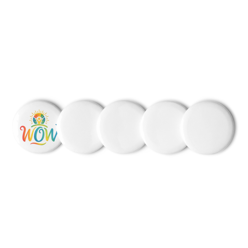 WOW Core logo Pin Buttons