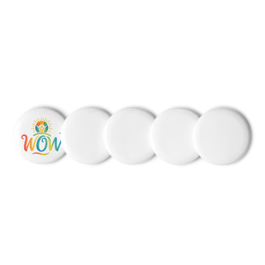 WOW Core logo Pin Buttons