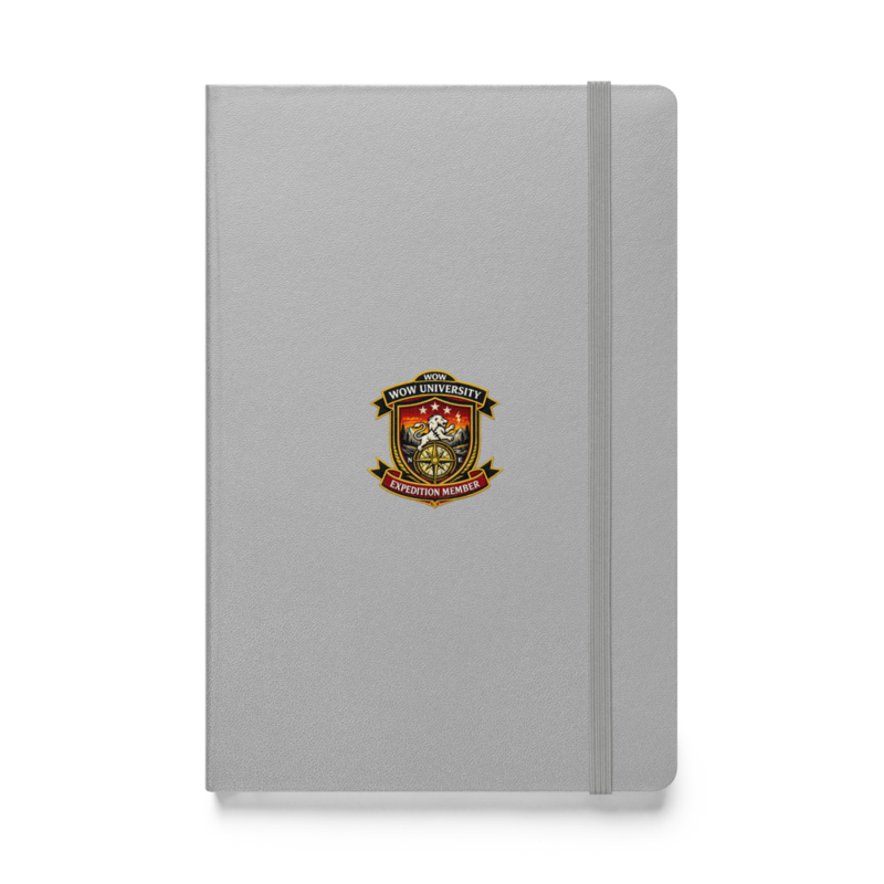 WOWU ExpeditionMember badge Hardcover Notebook