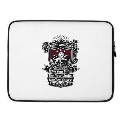 Learn To Win Academy | LTW TrainYourMind badge | Laptop Sleeve