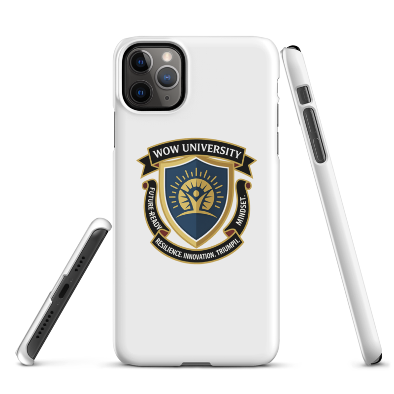 WOW University | WOWU FutureReadyMindset badge | iPhone Snap Case