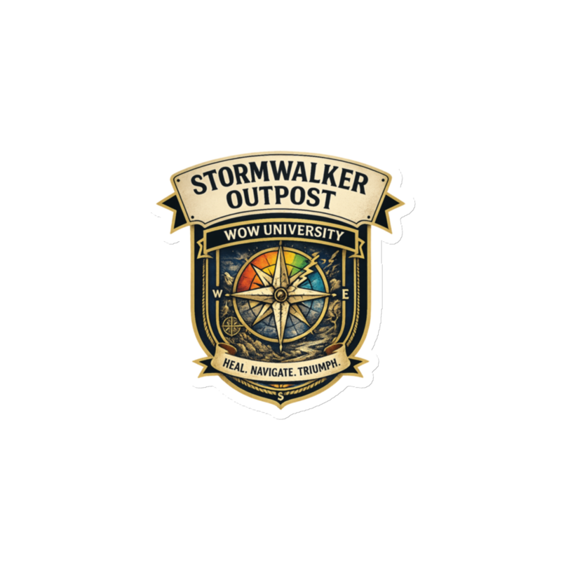 WOW University | Stormwalker Outpost WOWU compass badge | Die-Cut Magnet