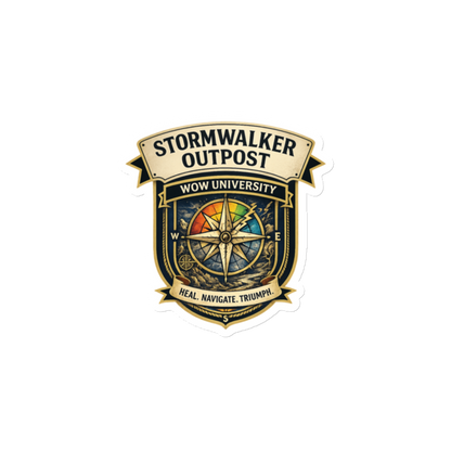WOW University | Stormwalker Outpost WOWU compass badge | Die-Cut Magnet