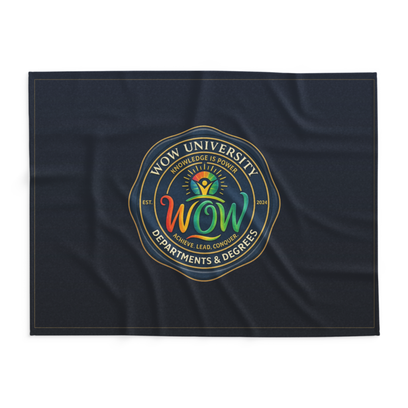 WOW University | WOWU DepartmentsDegrees medallion | Lightweight Summer Blanket