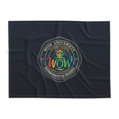 WOW University | WOWU DepartmentsDegrees medallion | Lightweight Summer Blanket