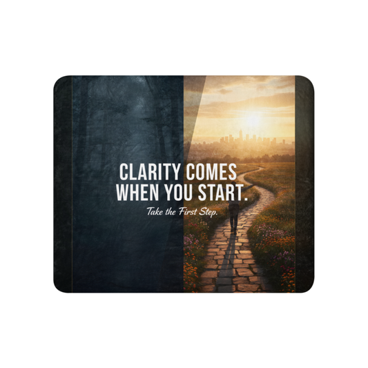 WOW | Clarity Comes When You Start | Sublimated Sherpa Blanket