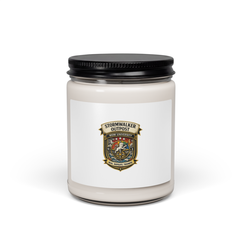 Stormwalker Outpost badge Soy Candle