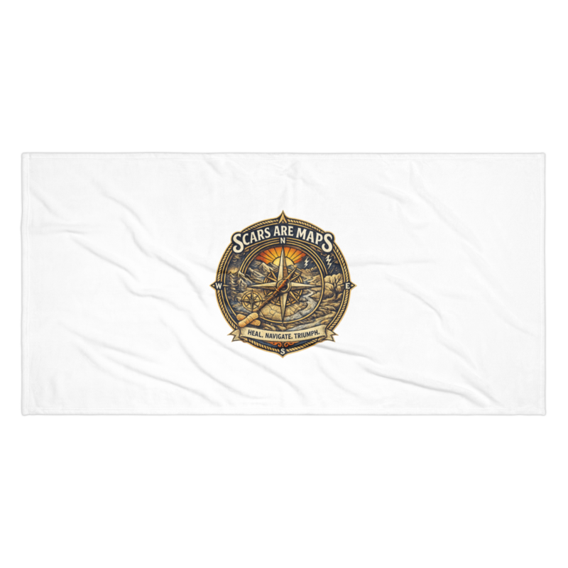 Stormwalker Outpost | Stormwalker ScarsAreMaps medallion | Beach Towel