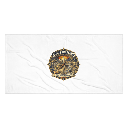 Stormwalker Outpost | Stormwalker ScarsAreMaps medallion | Beach Towel