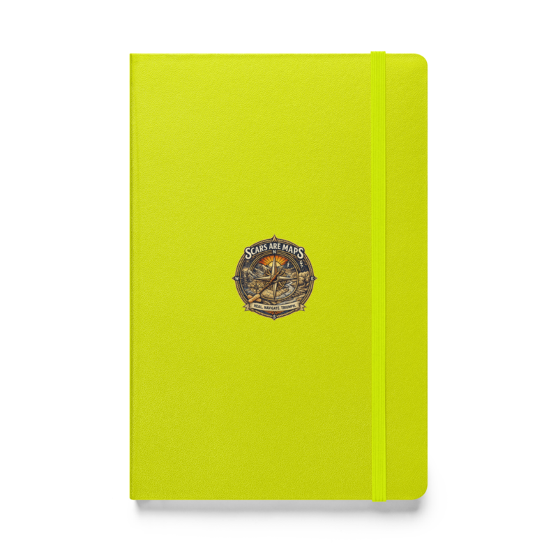 Stormwalker ScarsAreMaps medallion Hardcover Notebook