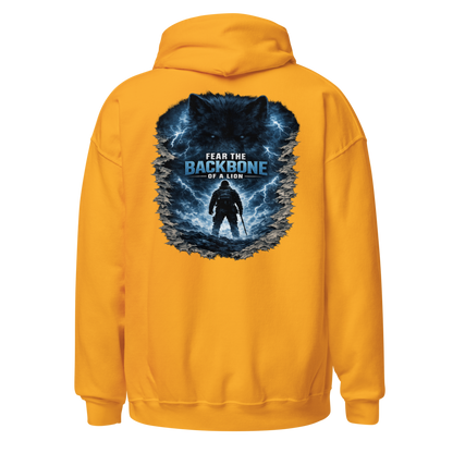 Stormwalker Outpost — WOW Logo Hoodie — Back (Gold)
