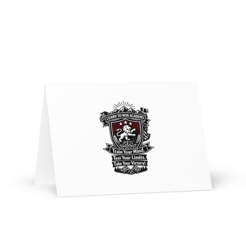 Learn To Win Academy | LTW TrainYourMind badge | Greeting Card