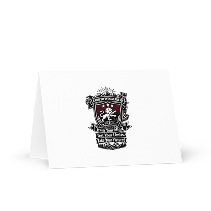 Learn To Win Academy | LTW TrainYourMind badge | Greeting Card