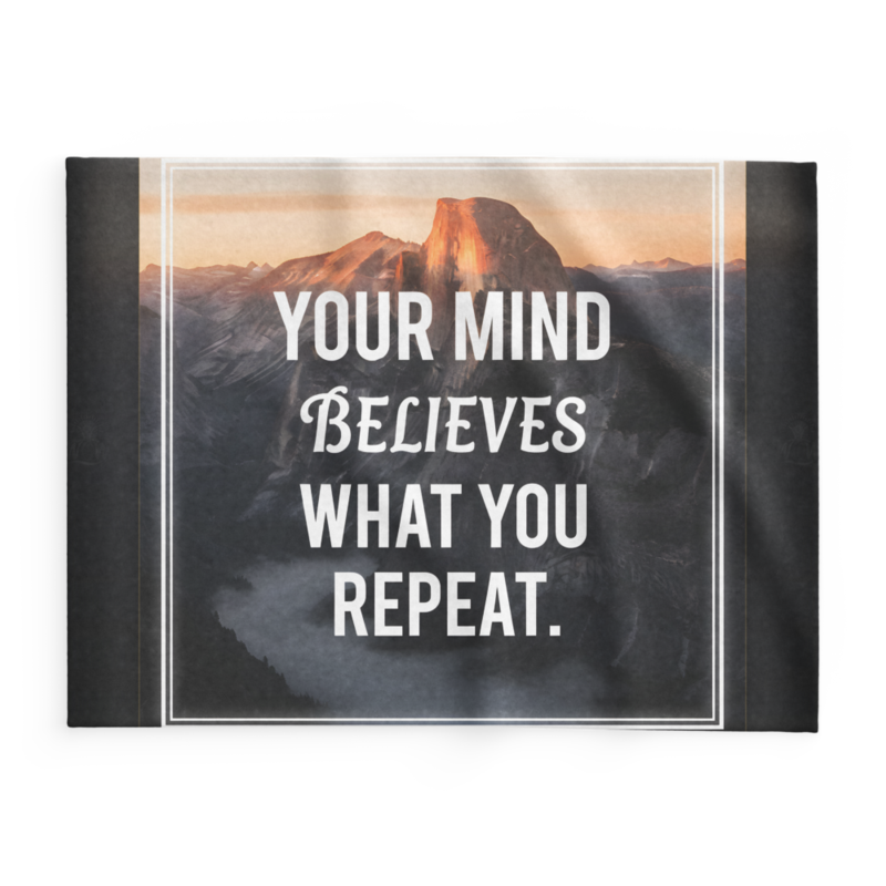 WOW | Your Mind Believes What You Repeat | Lightweight Summer Blanket